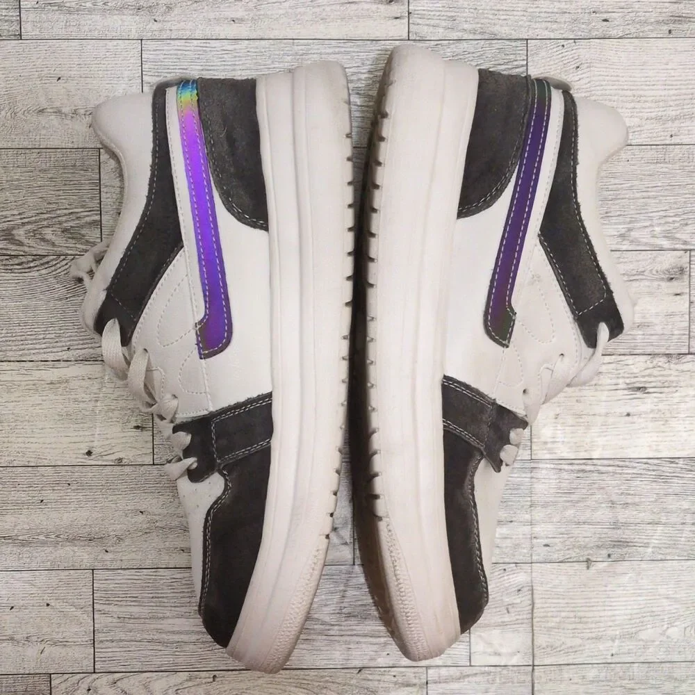 Rare Axels Men's White/Black/Purple Colorblock Sneakers US 10 EU 44 Height Boost